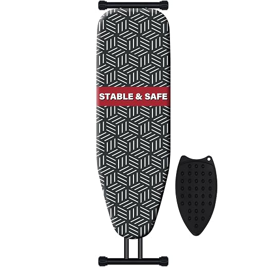 Ironing Board 43''x13'', 7 Adjustable Heights, Compact Design Saves Space