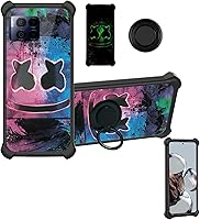 Vista 76 de Blu Studio Mini 2023 - Funda compatible con Blu Studio Mini 2023 [PC duro + silicona suave] [soporte de anillo] [efecto luminoso] YGH-BQ
