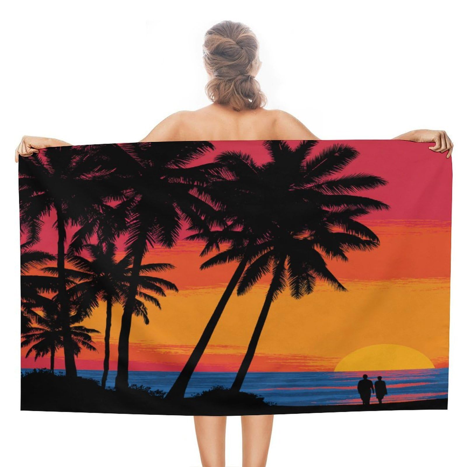 Toalla de playa resistente de 80X130Cm lavable y de secado rápido para gimnasio y sauna