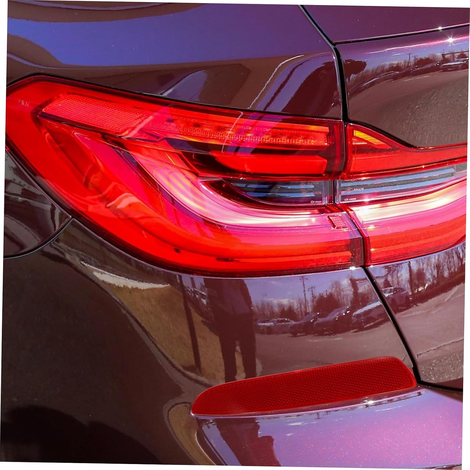 ABOOFAN Car Rear Bumper Reflectors Set Left Right Bumper Trim Lights Bumper Reflector Light High Reflectivity