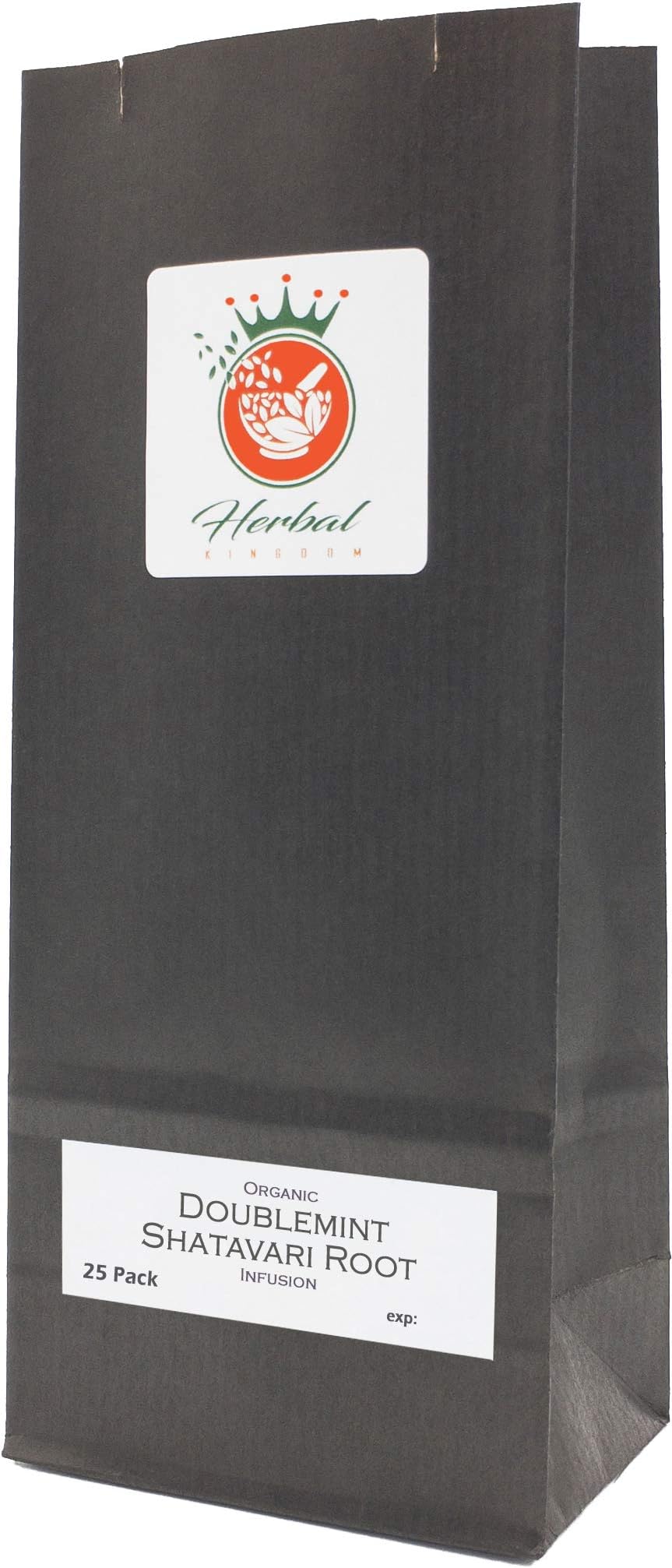 Shatavari Root Organic Herbal Blend Infusion (Doublemint - 25 Tea Bags - Unbleached)