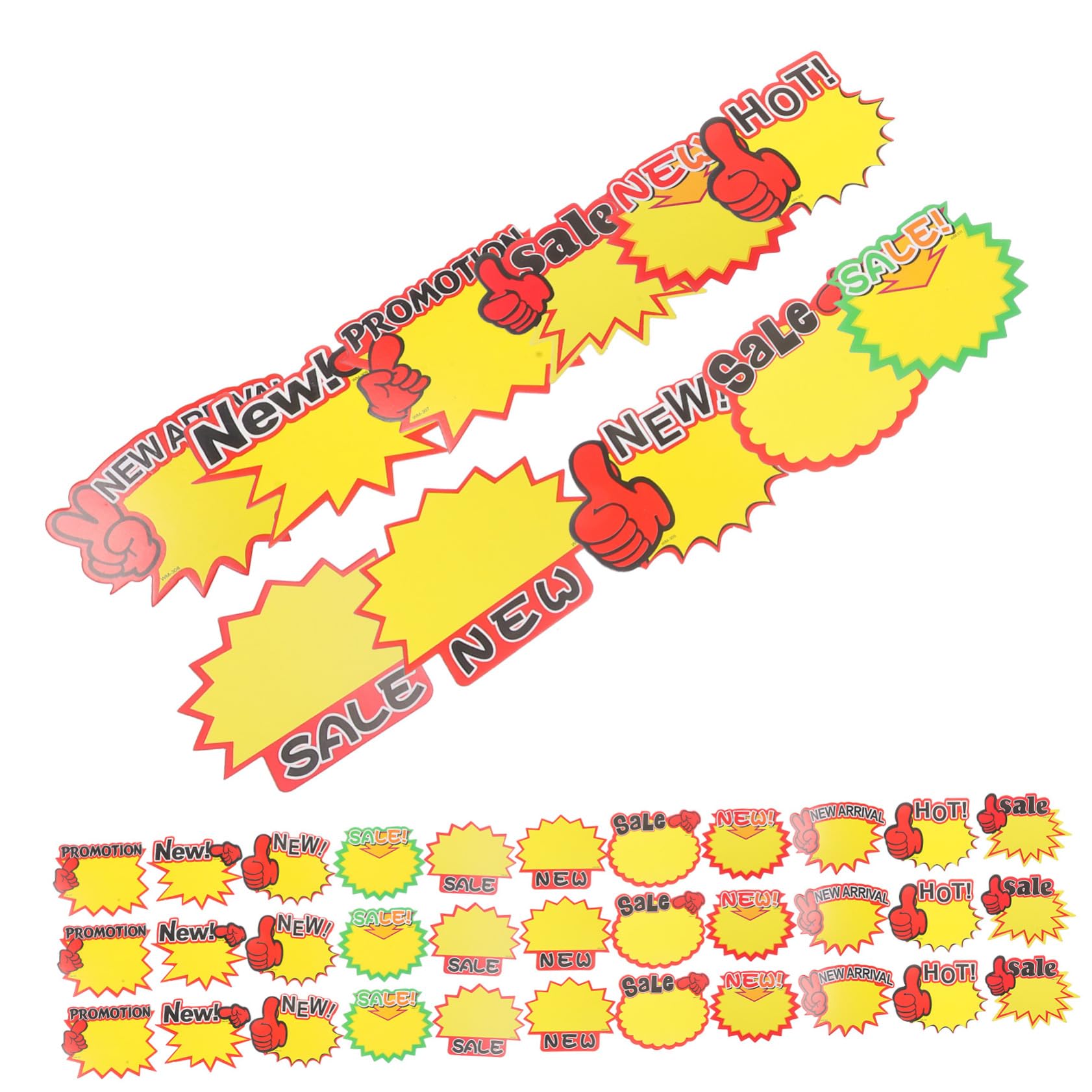 PRETYZOOM 3 Set Etichette Cartellini Per Supermercati E Negozi Al Dettaglio Per Esposizione Prezzi E Informazioni Prodotto Facili Pratiche Per Uso 600 Pezzi*3
