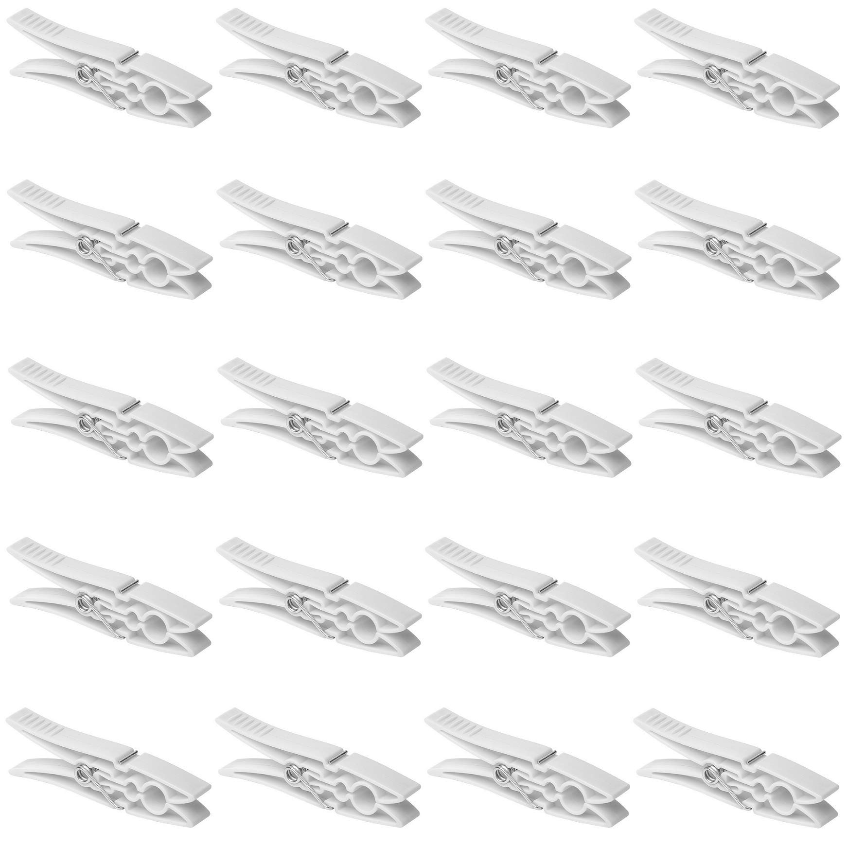 20 Wäscheklammern Winddicht - Extra Stark! Für Handtücher, Decken & Kleidung