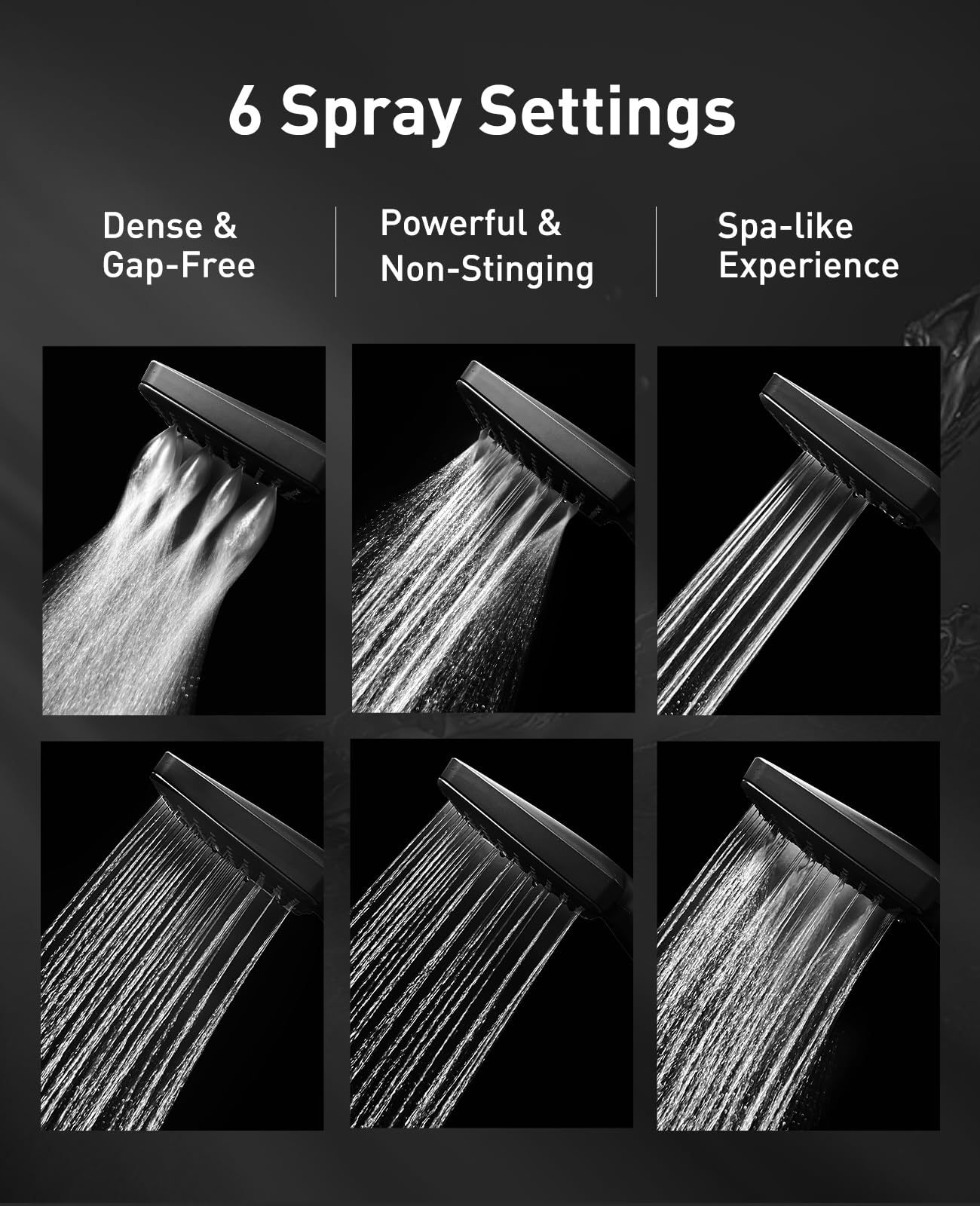 Snapklik.com : MakeFit Filtered Shower Head - 6 Modes High Pressure ...