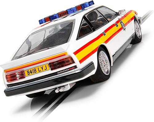 Miniatura 4 de Scalextric Rover SD1 1980's Sussex Police Car Livery 132 Slot Race Car C4342