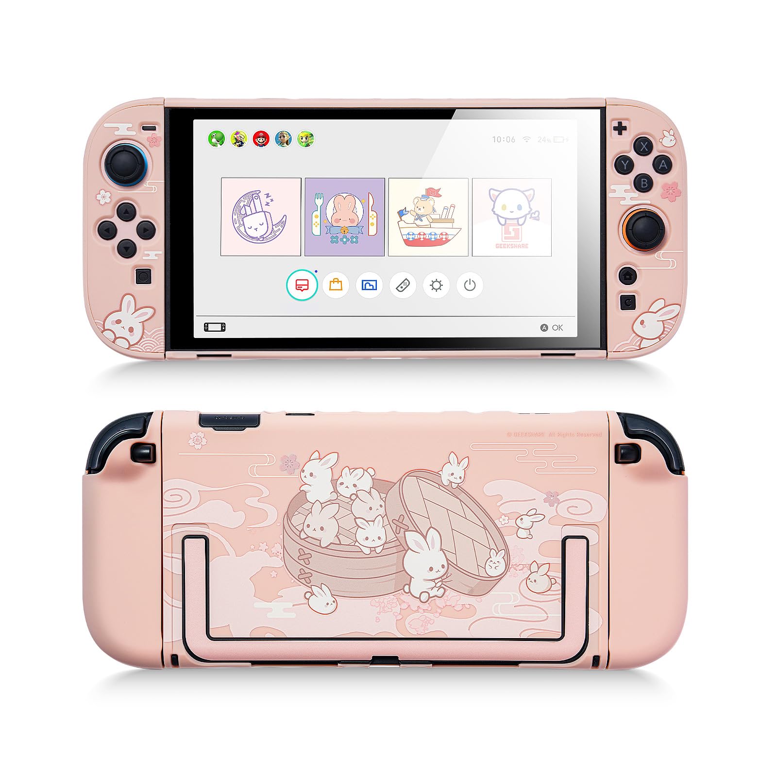 Nintendo Switch Miyuki GeekShare Cat Ears Carrying Case for Nintendo Switch