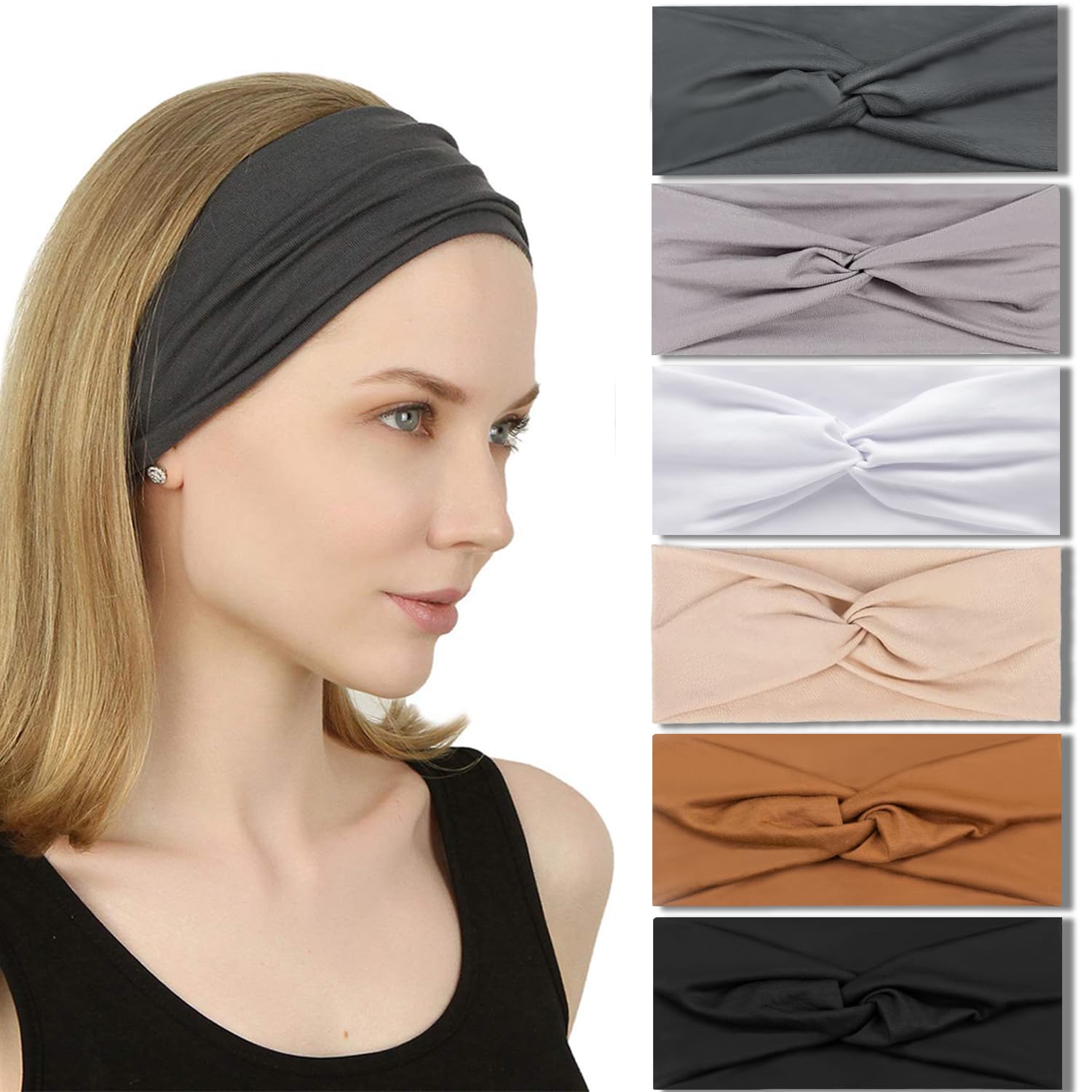 Amazon.com : IVARYSS Twist Knotted Headbands for Women Non  display picture 3