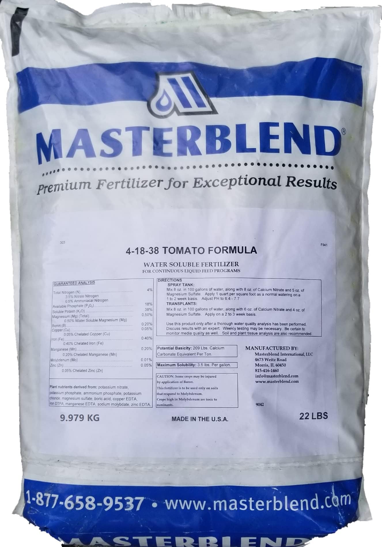 Masterblend 4-18-38 Tomato Formula for hydroponics (10)