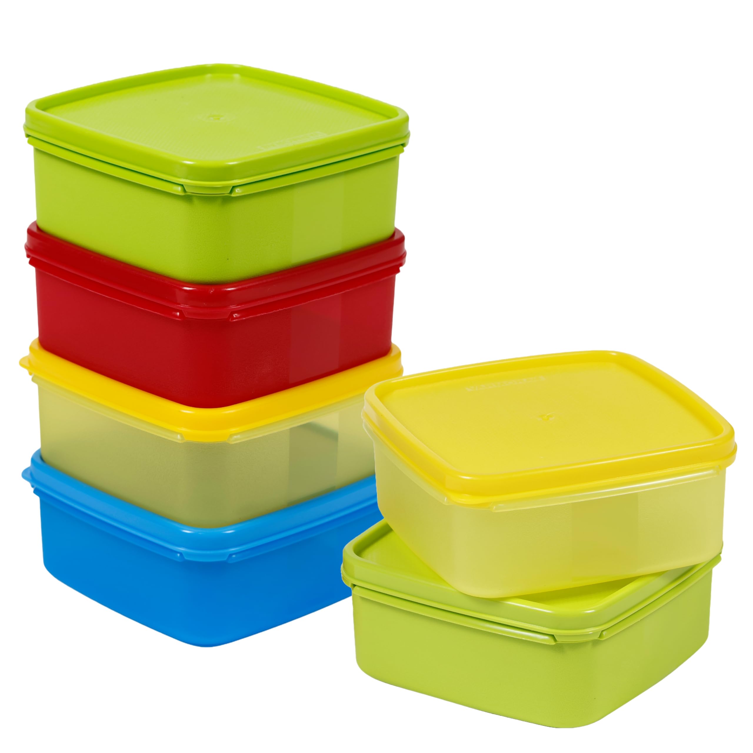 VarmoraV Fresh | 400 ml | Set of 6 | FDA Approved | BPA-Free | Fun Colors | Fresh and Hygienic Food Storage Container