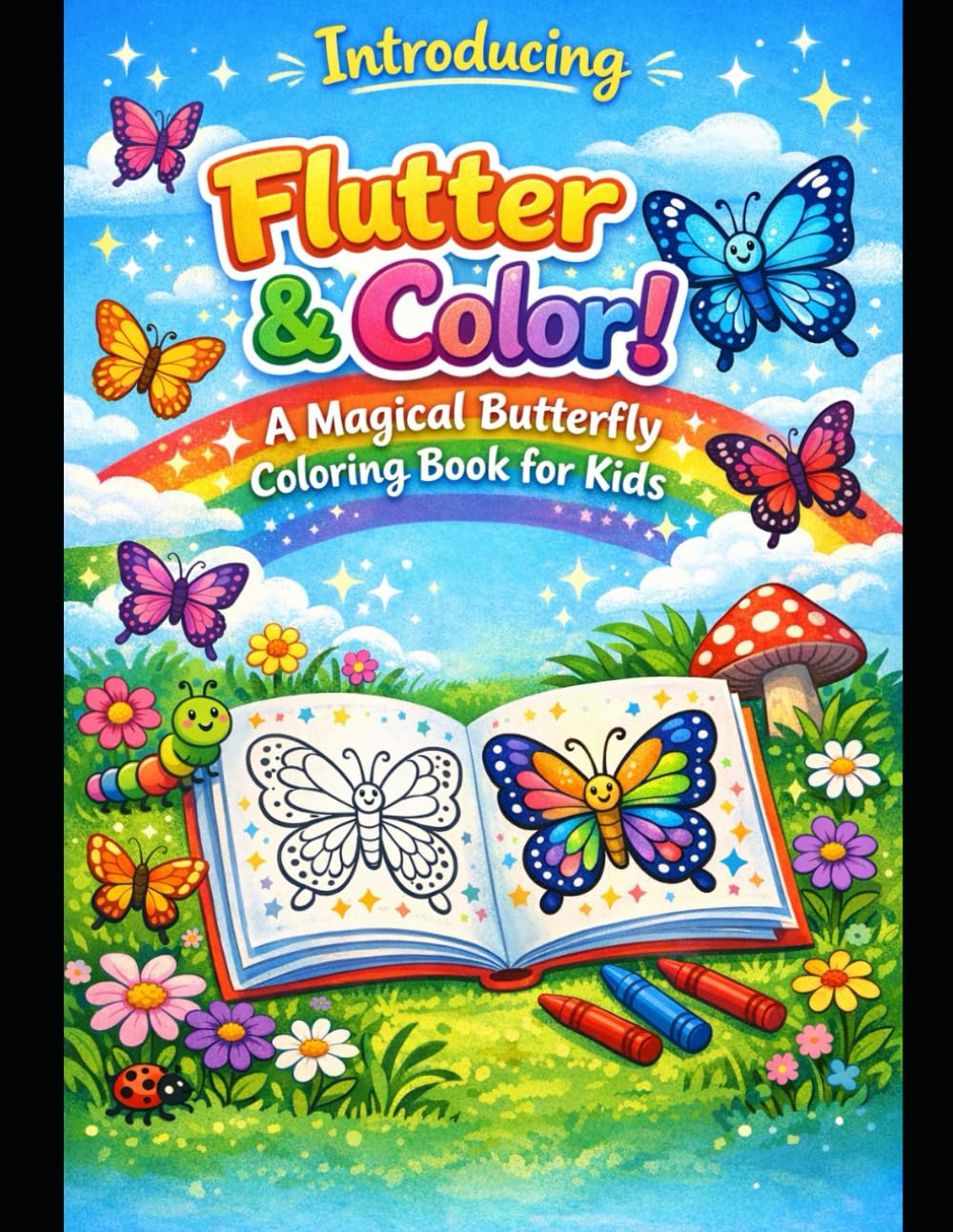 Flutter & Color A Magical Butterfly Coloring Book for Kids