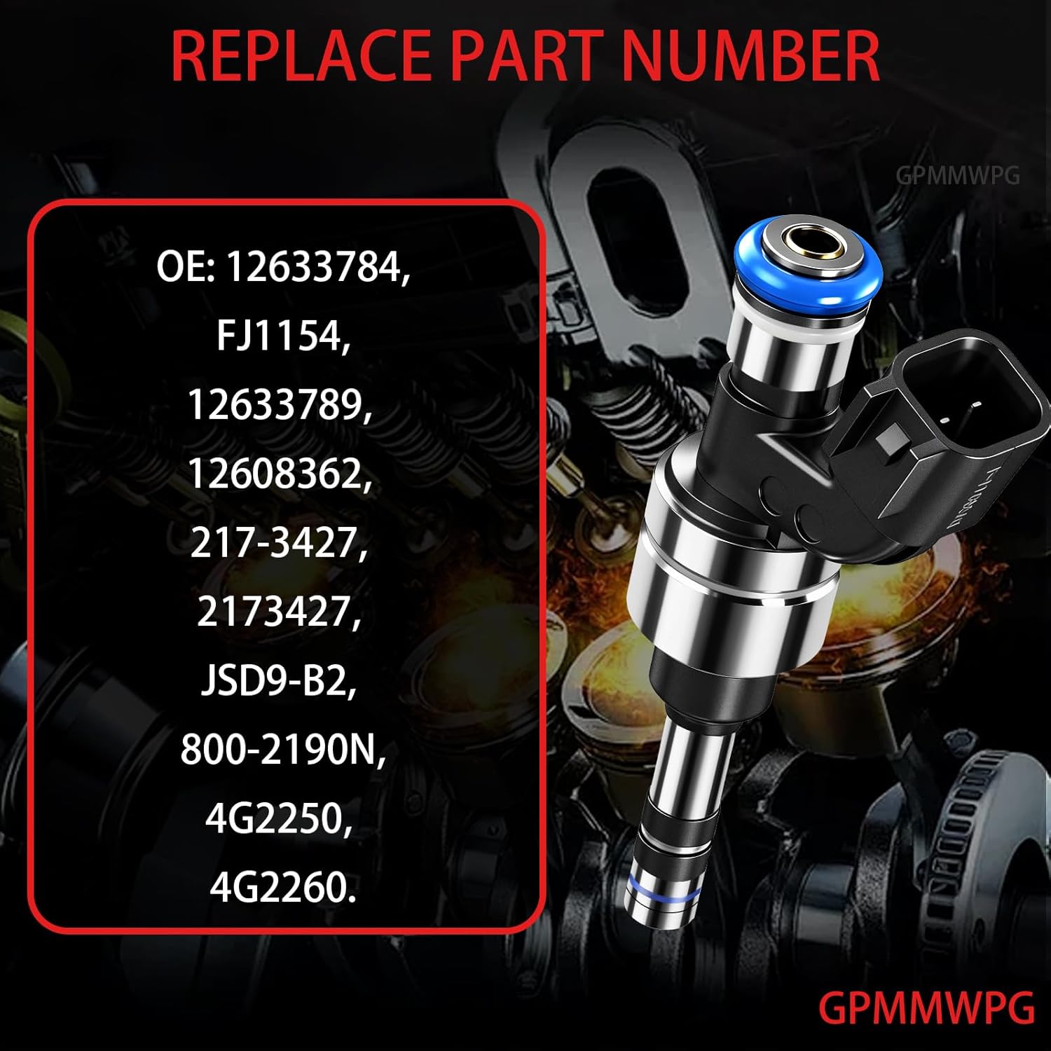 4Pcs Fuel Injectors 12633784 FJ1154 Injector 6 Holes Compatible with GMC Terrain 2011-2017 /Chevy Equinox 2011-2017 /Buick Verano Regal 2012 2013 2014 2015 2016 2017 2.4L L4 Set of 4