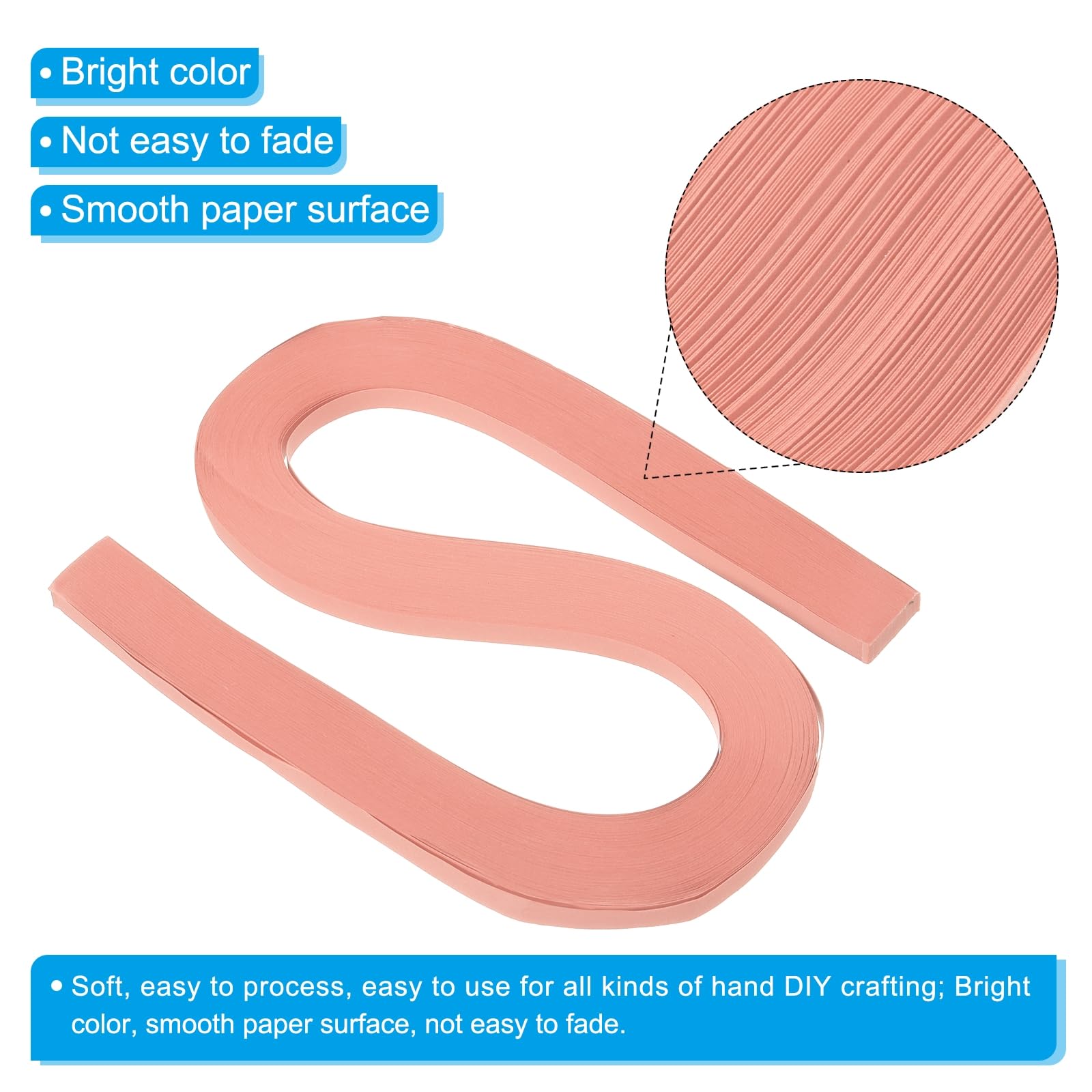 PATIKIL Quilling Strips Paper 120pcs 9/32"(7mm) 54cm Origami Paper Quilling Strip for Art DIY Hand Craft Christmas Light Red - Image 3