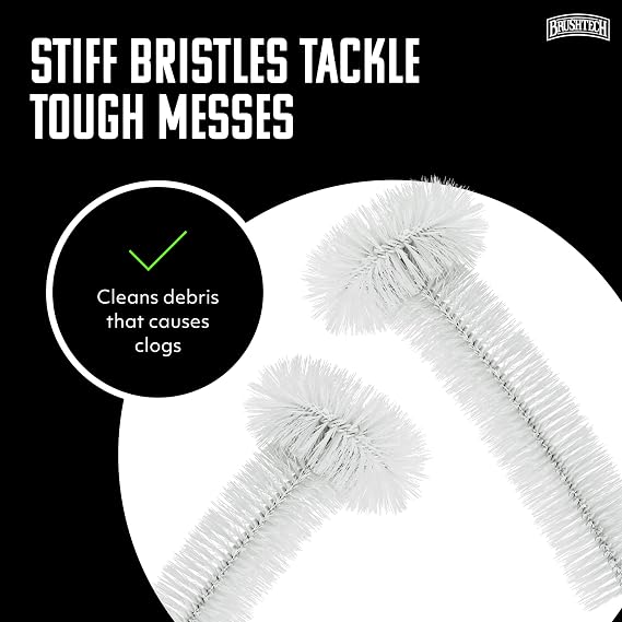 BRUSHTECH Kitchen Waste Food Disposal Brush White