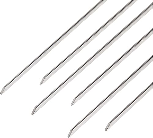 Vista 2 de Pinchos de acero inoxidable, juego de 6, de la marca Norpro, Plateado