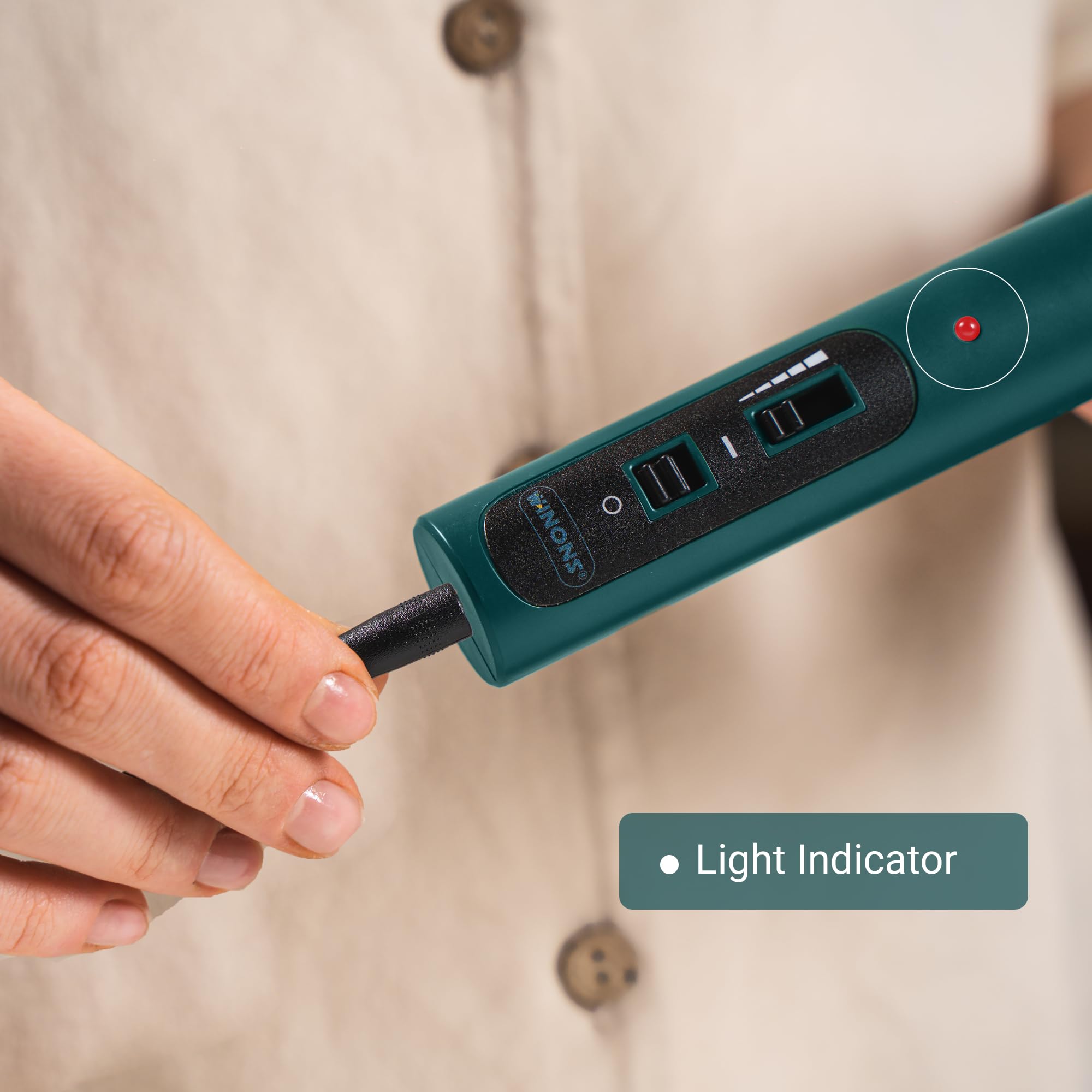 Découpe Mousse Polystyrène Fil Chaud Découpe Polystyrène WINONS - Régulateur Température - 25 Buses Pour Pyrogravure, Soudure - Kit Complet Kit Buses Sculpture Mousse