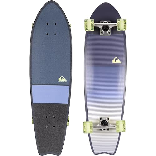 Quiksilver Fishtail Cruiser Skateboard 32 Inch – Durable Skateboard for Boys, Girls, Kids Ages 8+ – Stylish Design, Smooth Ride, Beginner Friendly Cruiser