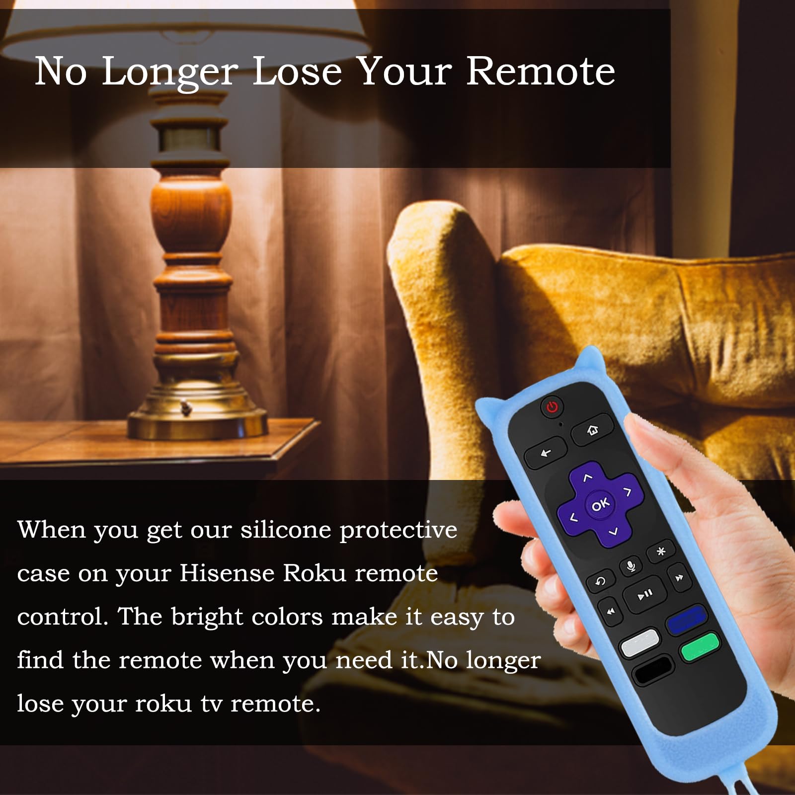 Funda para mando a distancia compatible con Roku