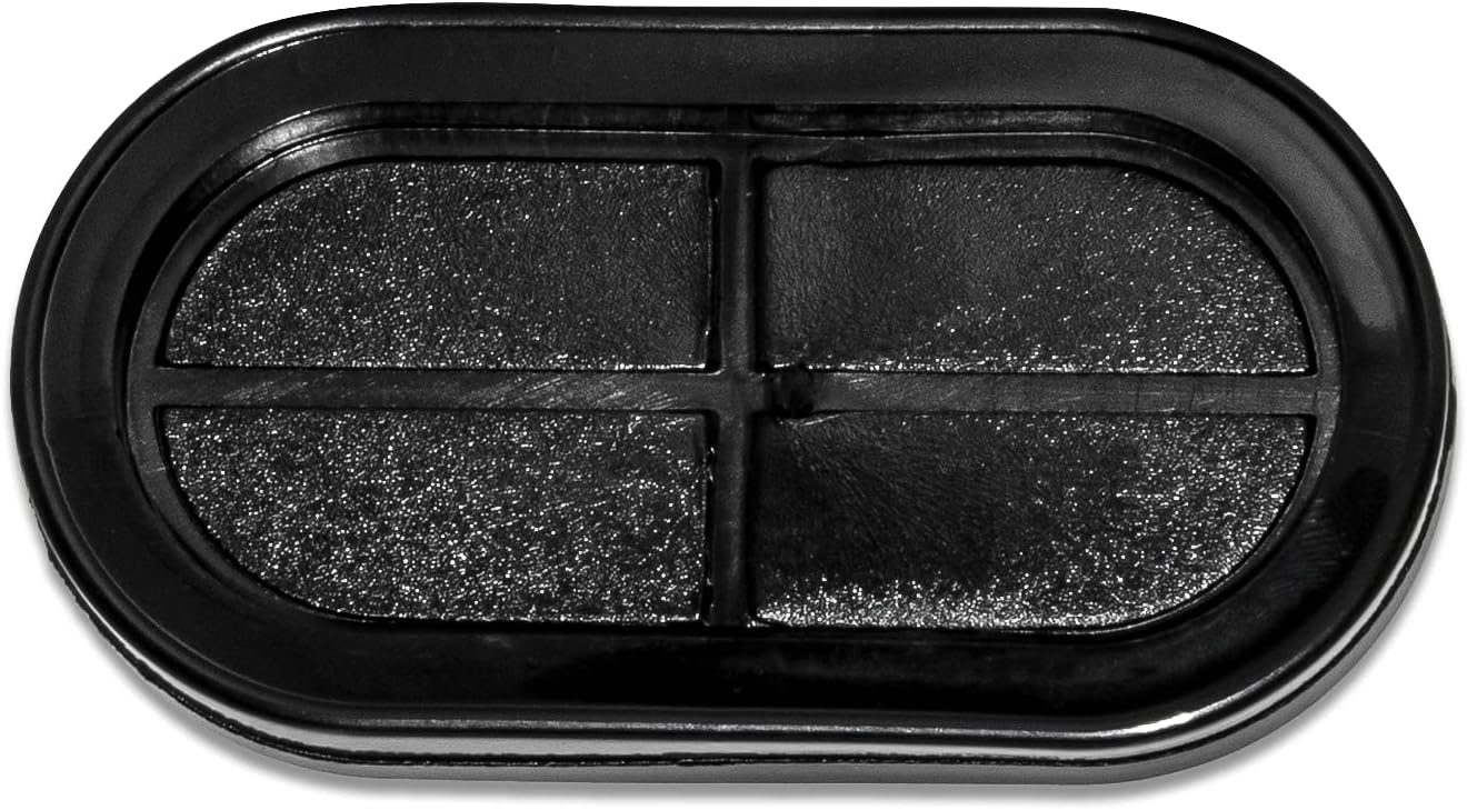Flyshop 4 Pieces Durable Oval Synthetic Rubber Grommets, 25 x 40mm Drill Hole, Double-Sided, Cable Grommets, Firewall Grommets, Rubber Sealing Plugs/Washers, Black Hole Plugs for Wire/Machine/Pipe