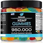 Purganic Hemp Gummies - Helps Support Sleep, Peace and Relaxation - High Strength and Support All Natural Tasty Fruit Flavors - Made in USA - 100ct