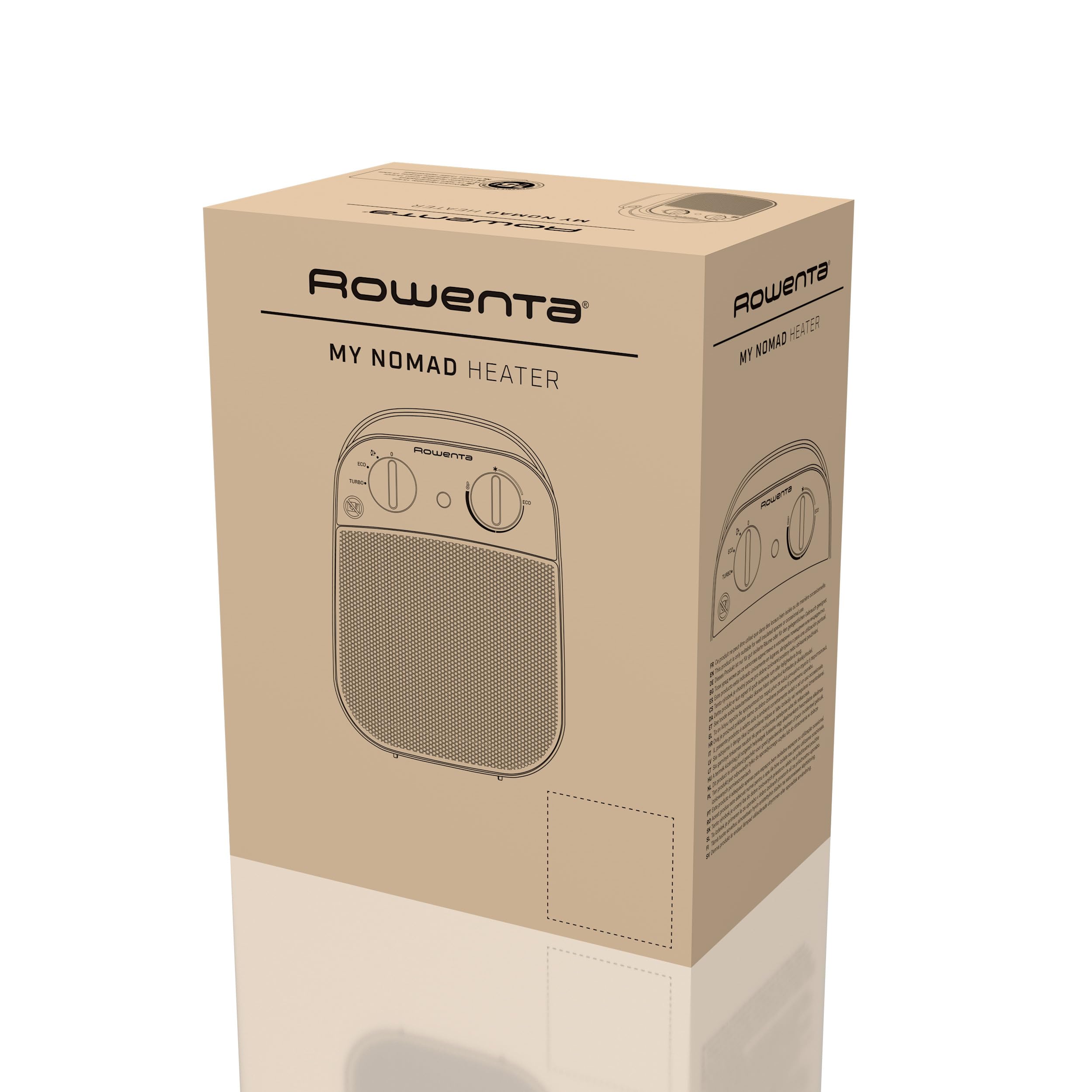 Rowenta My Nomad Heater, Chauffage puissant, Silencieux, Mode Éco, Facile à transporter, SO8231F0
