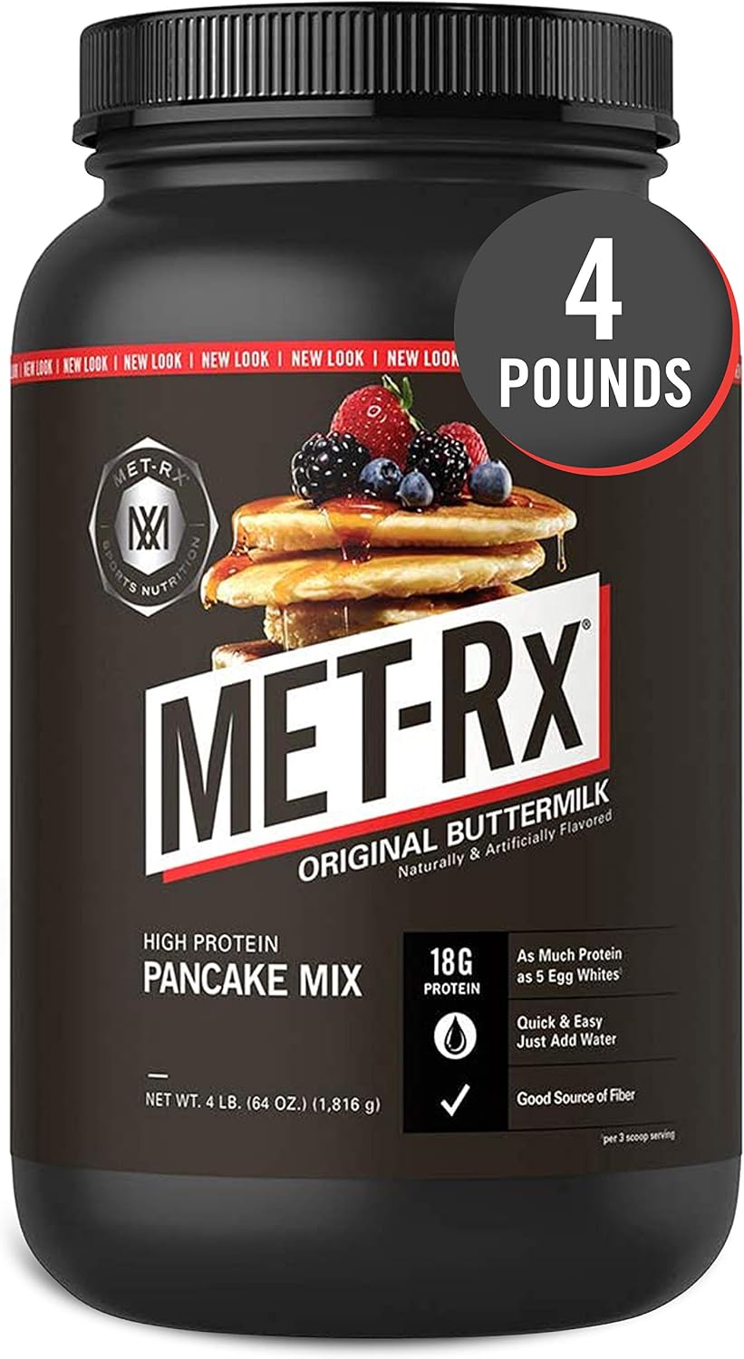 MET-Rx High Protein Pancake Mix, Original Buttermilk, 4 lb