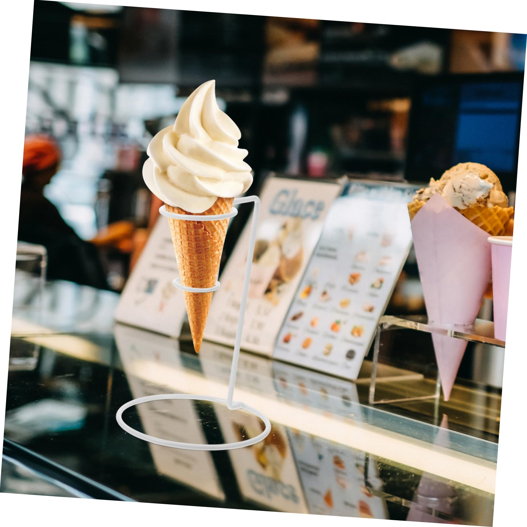 Amazon.co.jp: Mikinona アイスクリームコーン収納スタンド 丈夫な素材