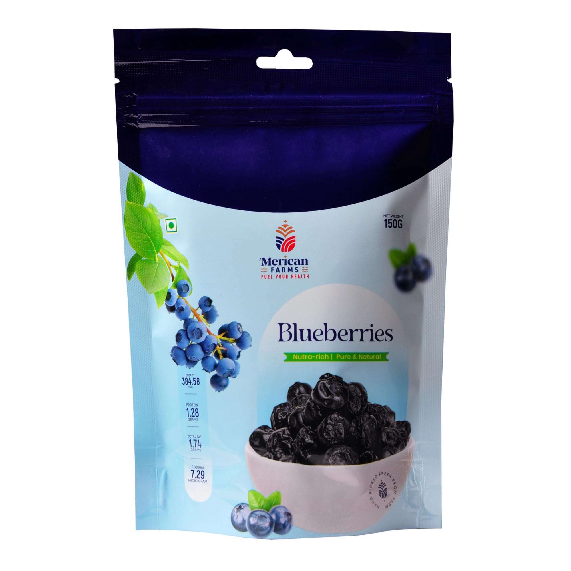 MERICAN FARMS Premium Blueberries, Hand-picked, Farm fresh, Blueberry, Blueberries, Dried Blueberries, Healthy blueberries, Rich in Calcium and Vitamin K, Whole and Unsweetened, Low Fat and Healthy Snacks, Vegan and Non-GMO, No Preservatives, Dried B (B0CMDBCQSX) Amazon Price History, Amazon Price Tracker