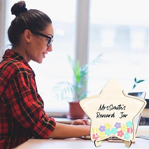 Miniatura 7 de Tarro de recompensa de estrellas personalizado para niños y niñas, tablero de recompensas de entrenamiento de rutina de responsabilidad en el aula,