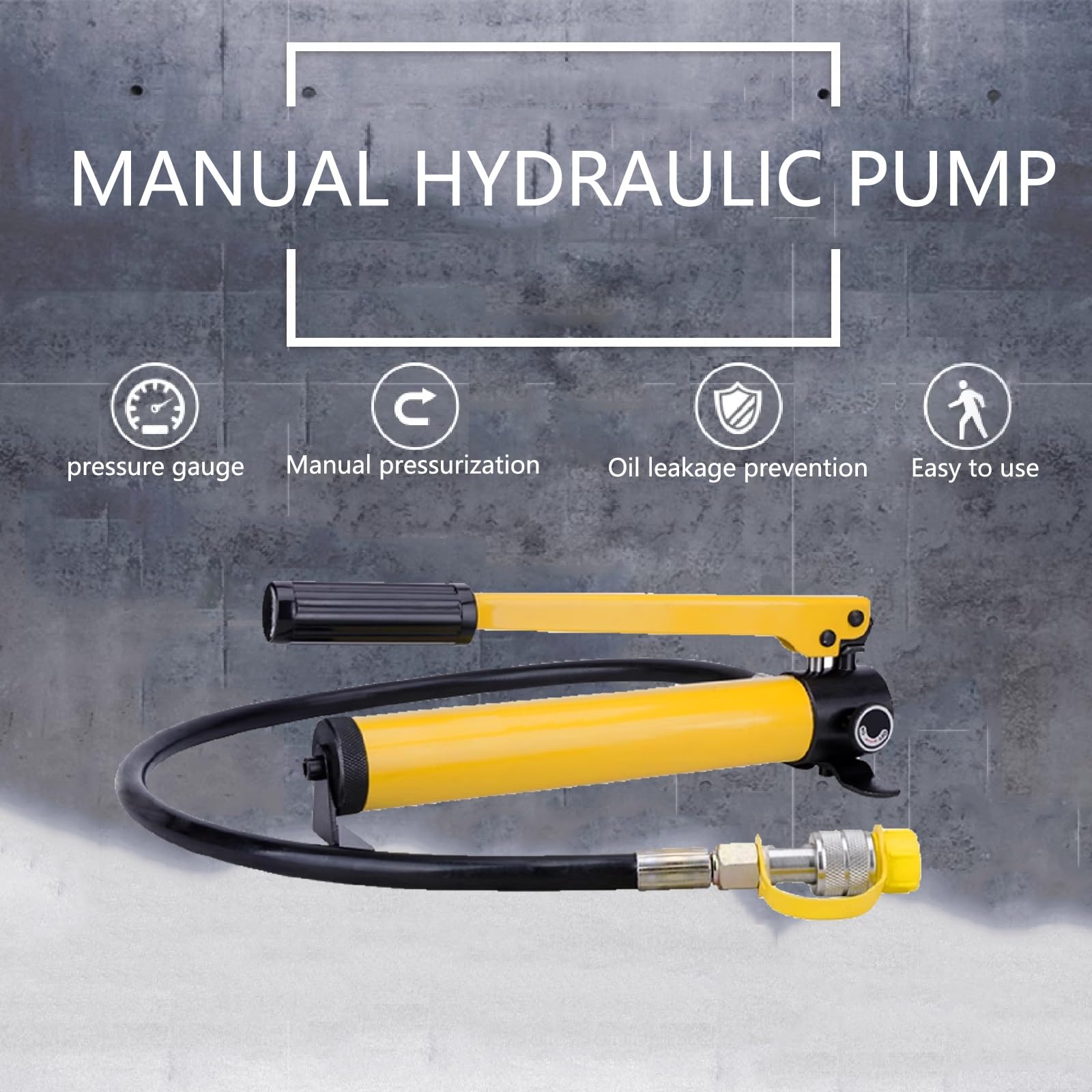 Hydrauliczna pompa ręczna do podnośników i wykrawarek, montaż ZG3/8, zawiera manometr CP-700 dla lepszej wydajności