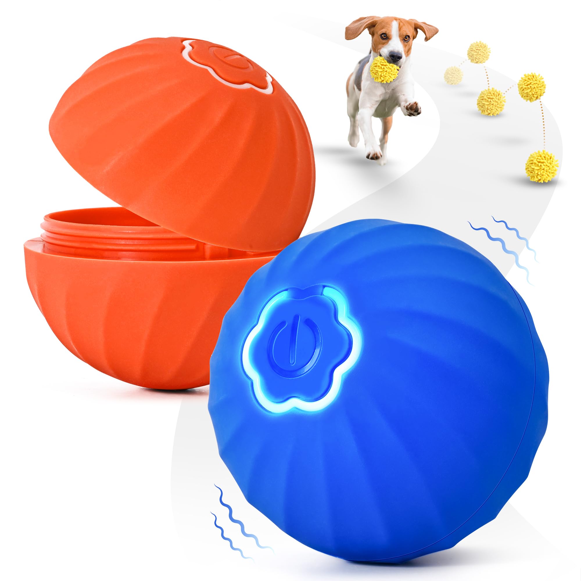 Interactive Dog Toy Smart Dog Ball 2 4 inch Moving Bouncing Ball for Small Medium Large Dogs Come