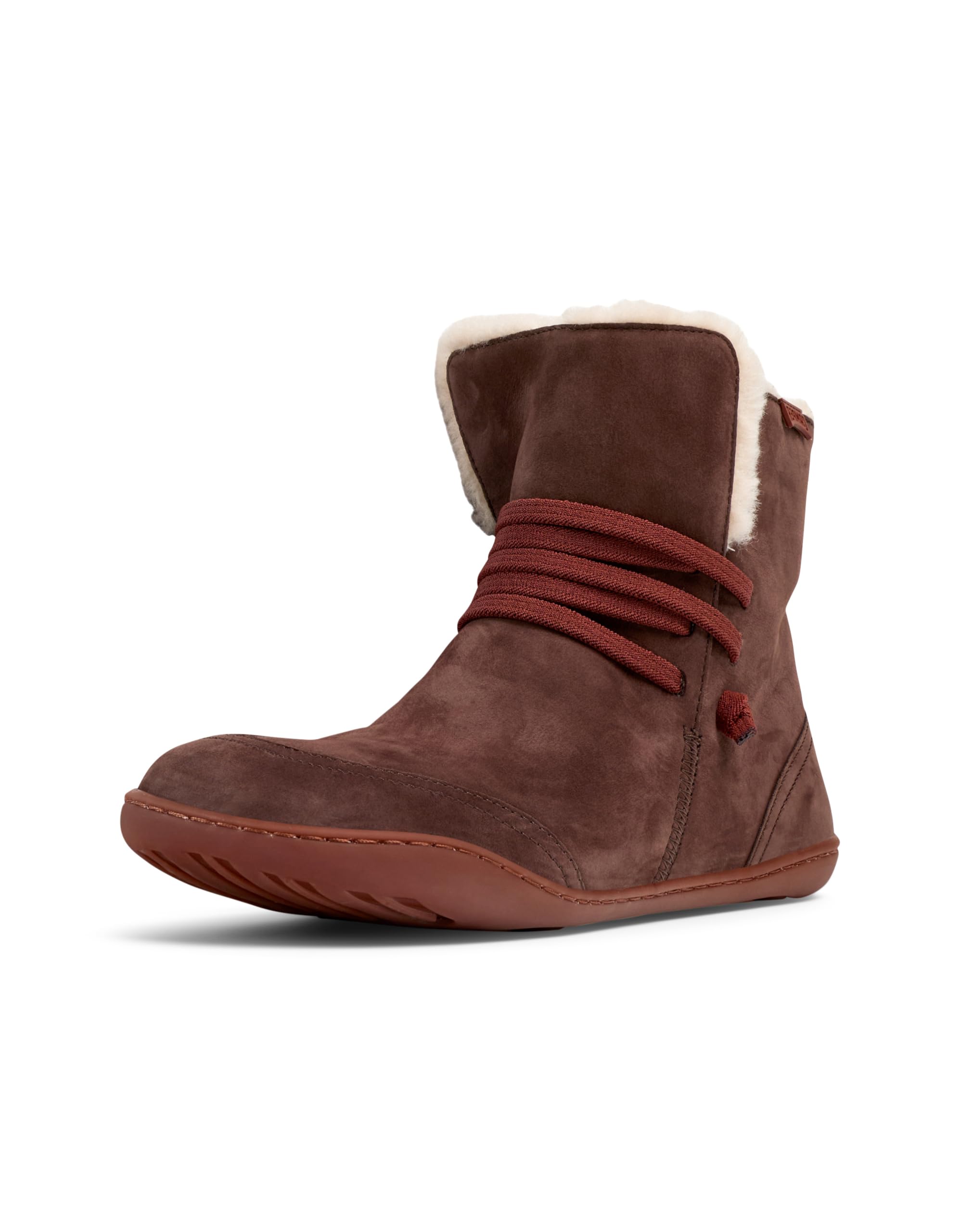 Camper Peu Cami K400505, Caviglia Barca Donna, Marrone Scuro 016, 39 Eu-image