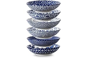 Selamica Porcelain 9 Inch Pasta Bowls