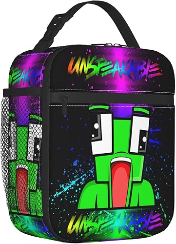 GINGLING Lonchera aislada portátil y espaciosa bolsa reutilizable para adultos para mujeres hombres niños y niñas azul 8 x 4 x 10 pulgadas DFGSD5562