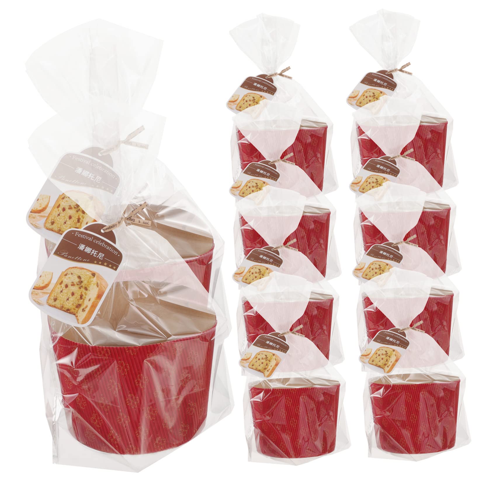 Amosfun 2 Juegos Copas de pastel corrugado moldes para muffins tazas para hornear magdalenas accesorios cocinita decoración fiesta casos de muffins moldes para mini cupcakes acanalado rojo