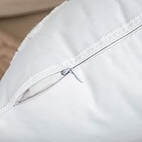 Vista 3 de MIULEE Paquete de 2 fundas de almohada decorativas de Navidad con diseño de copo de nieve, fundas de cojín de lona bordadas, decoración