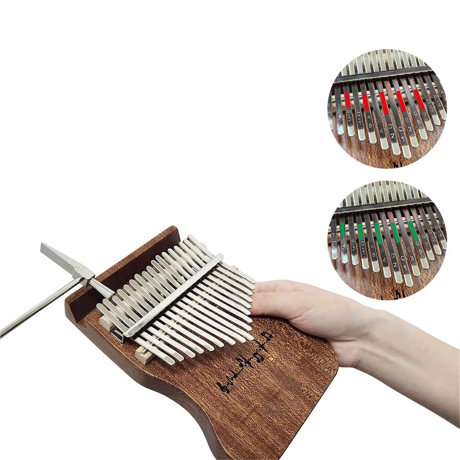 Kalimba Principiantes Kalimba De Madera Maciza De 17 Teclas Perfecto Para Principiantes.