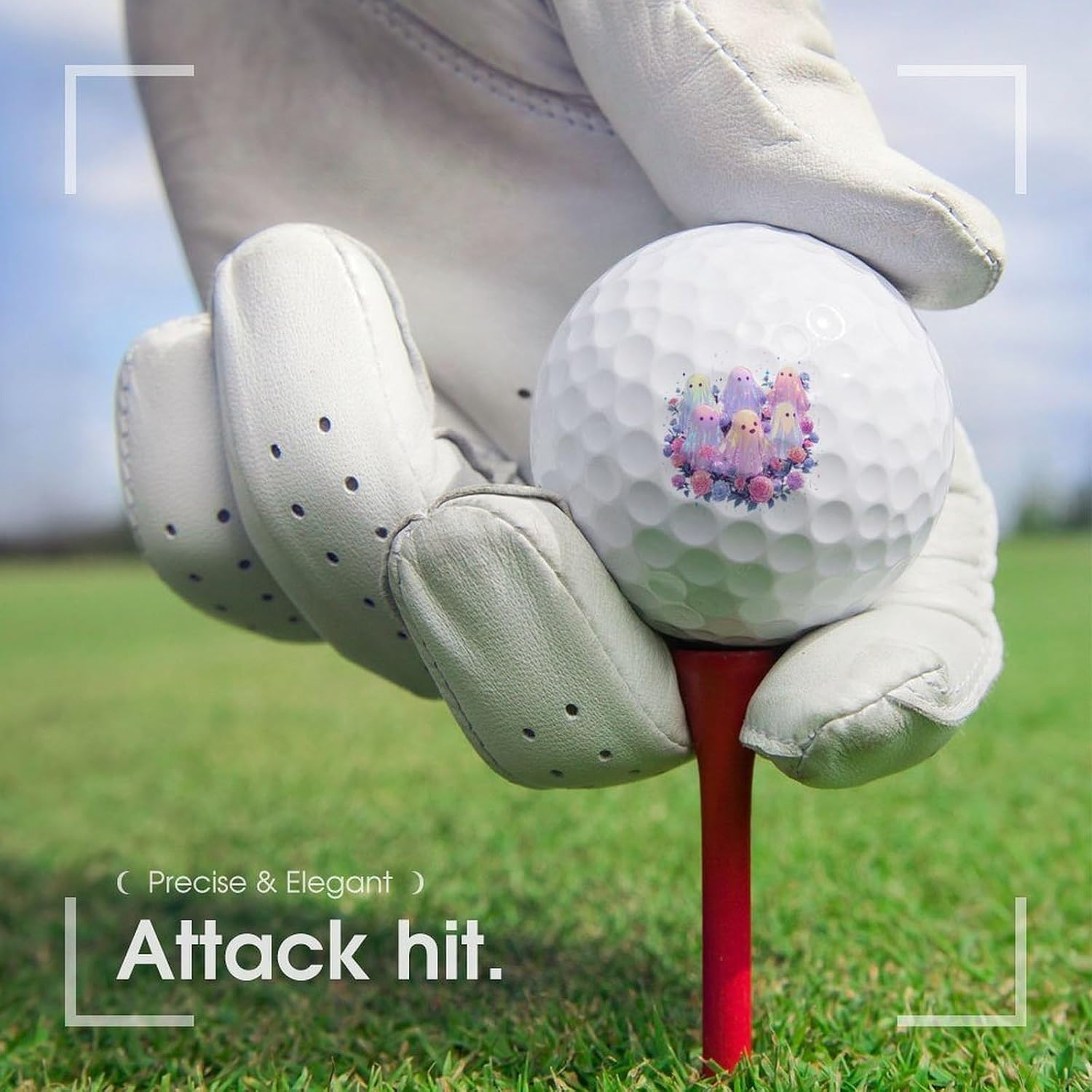 Cute Ghost Funny Golf Balls Novelty Golfer Gifts | Practice Balls,Golf Accessories
