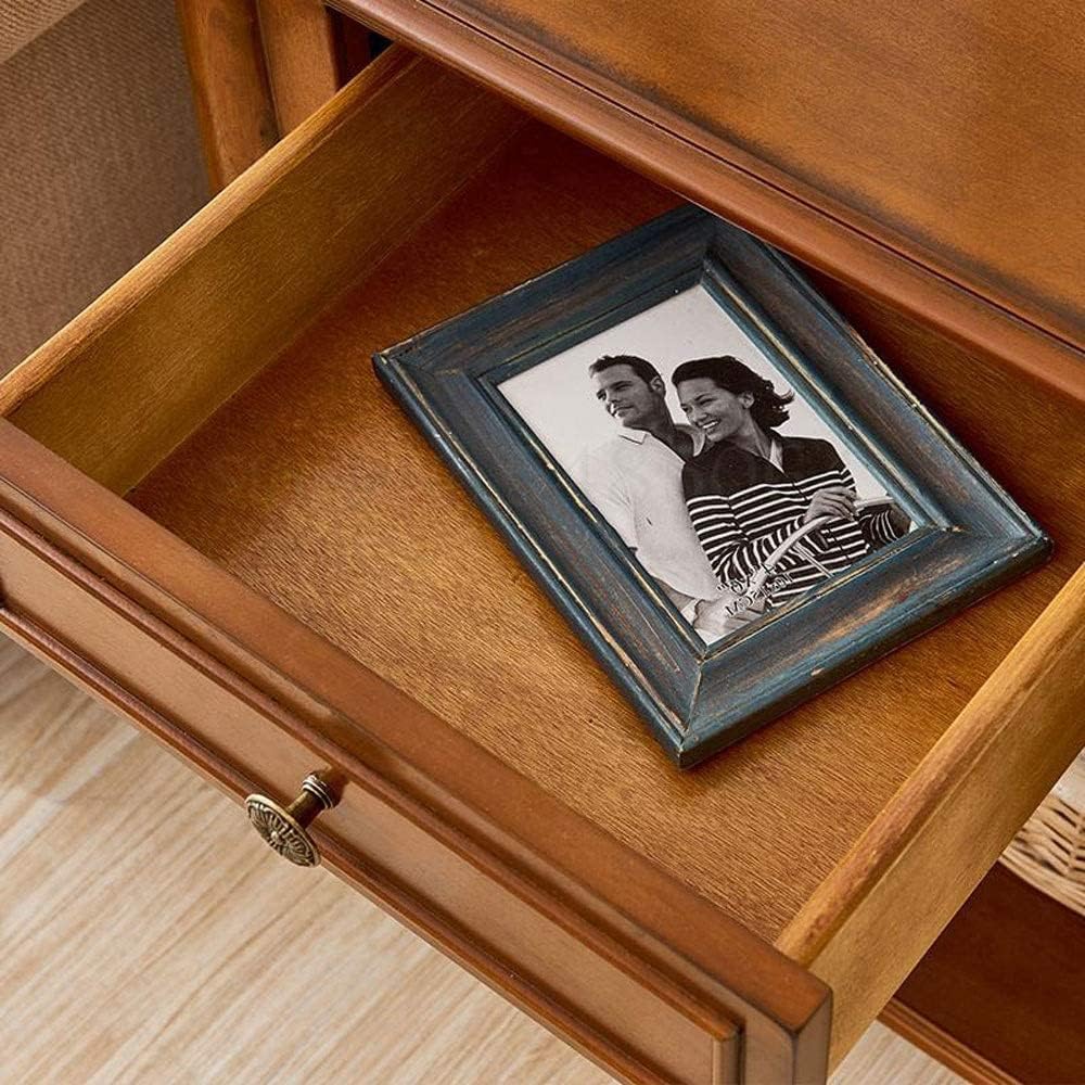 Side Table/End Table,American Solid Wood Side Corner Corner Living Room Sofa Side Cabinet Simple Table BedLocker Walnut Small Coffee