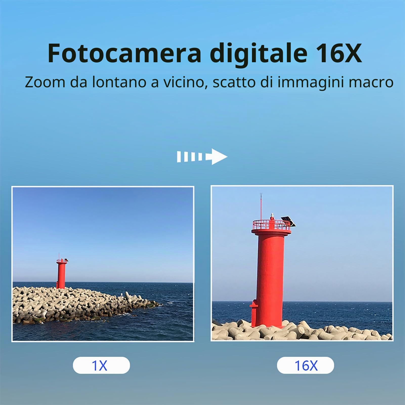 Andoer Fotocamera digitale con 2 batterie ricaricabili,memoria da 32 GB 1080P 44 M HD Zoom digitale 16X Anti-shake Messa a fuoco automatica Schermo IPS 2.5 Schermo LCD Sorriso per Bambini,rosa chiaro
