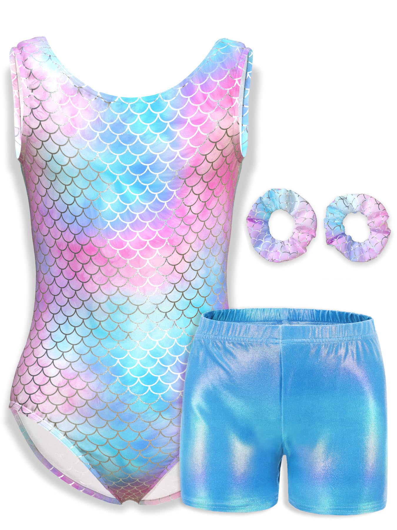 Mulnall Mädchen Gymnastik Leotard Athletik Biketard Unitard Tumbling Aktivkleidung für Kinder