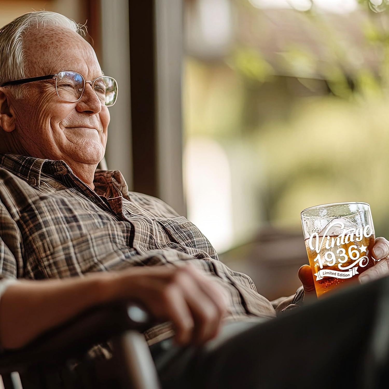 Old Fashioned Glasses-1936-Vintage 1936 old time information 10.25oz Whiskey Rocks Glass -90th Birthday Aged to Perfection - 90 years old gifts Bourbon Scotch Lowball Old Fashioned-1PACK - Image 6