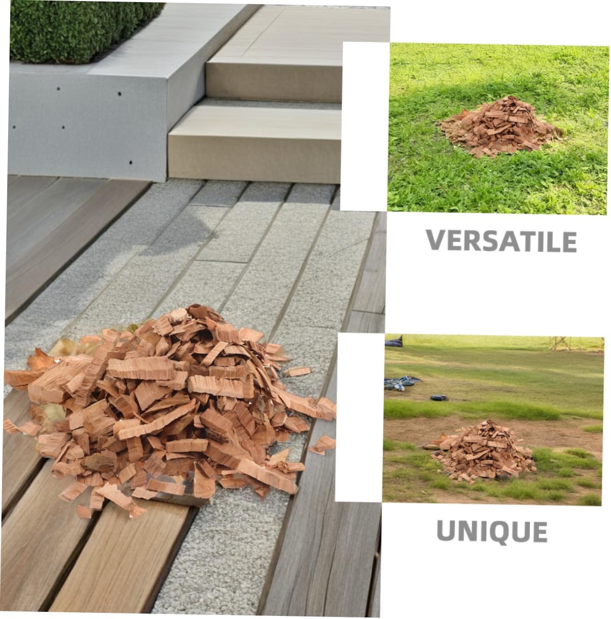 MERRYHAPY Applewood BBQ Smoking Chips Quick Lighting Grilling Wood for Smokers Natural Fruit Wood Flavor Bag for Flavorful BBQ Grilling Adventures