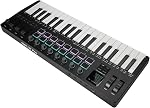 37 Clé USB MIDI Contrôleur de clavier, professionnel MIDI Clavier avec Drum Pads, Synthétiseur intégré pour la production musicale