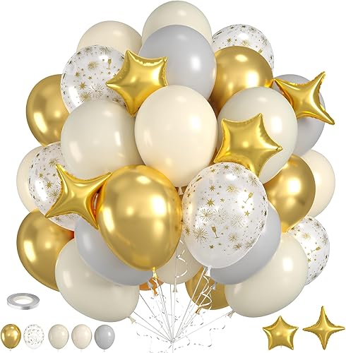 Miniatura 15 de Globos Arcoíris, 60 Piezas Globos Coloridos, Globos Rosa Fuerte Mate Verde Azulado Azul Verde Naranja Amarillo Dorado Para Cumpleaños Baby Shower