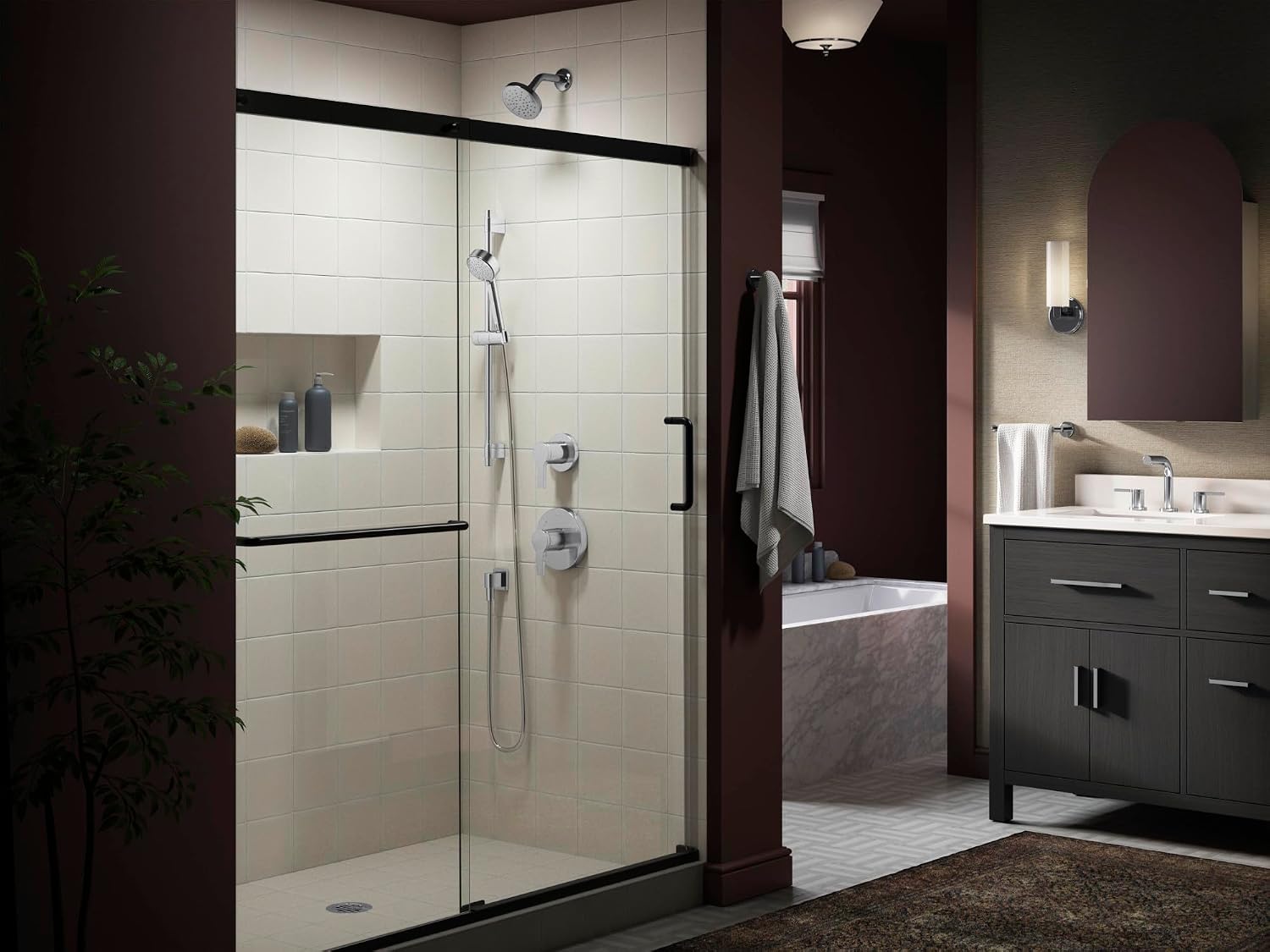 KOHLER T35330-4-CP, Elate Rite-Temp Valve Trim, Polished Chrome, Shiny Bathroom Valve, Easy Maintenance