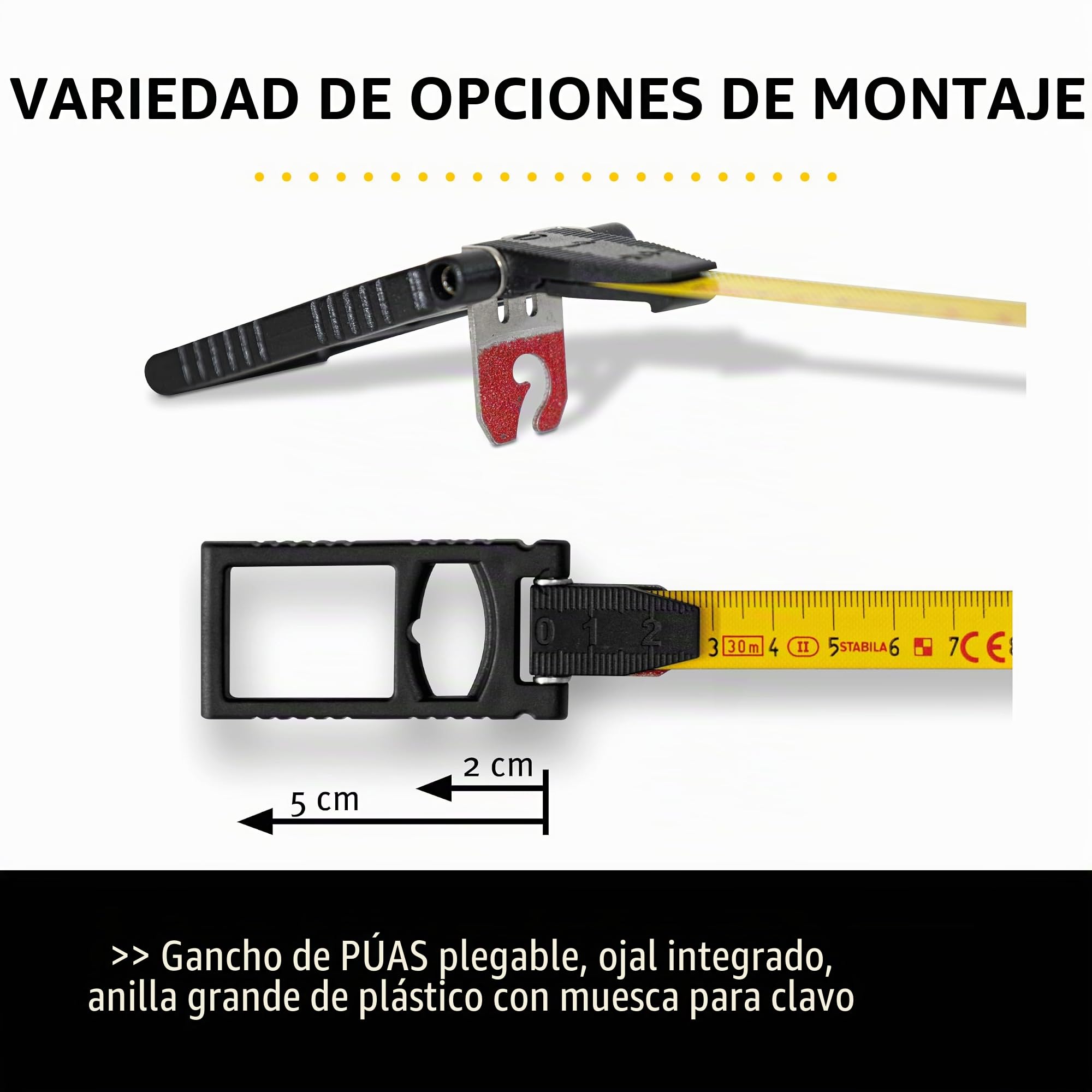 STABILA Cinta métrica abierta Serie LBM1000 de 50 m. (cinta de acero)