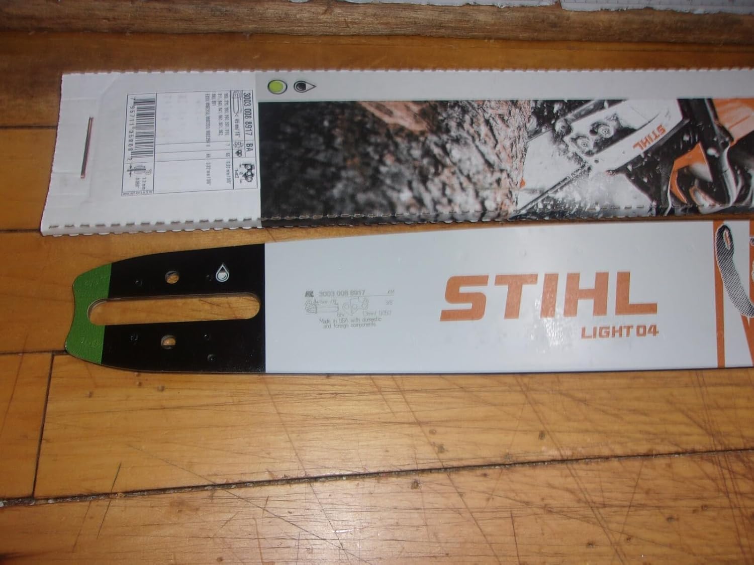 Replacement for Stihl 18" Light 04 Guide Bar 3/8" .050" 66DL OEM 3003-008-8917#GL-S6e1