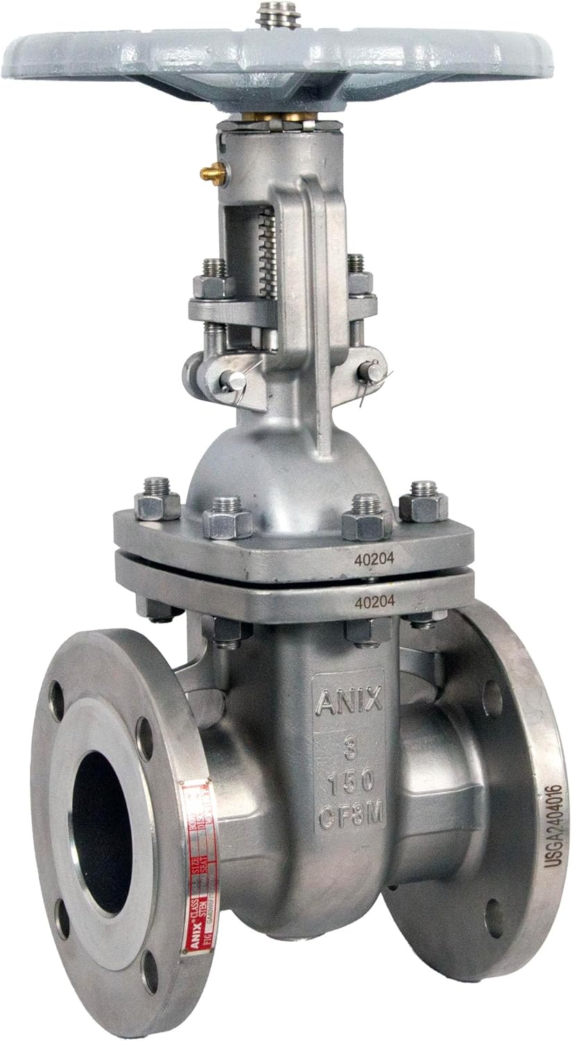 Stainless Steel 316 Flanged Gate Valve, CF8M, ANSI Class 150 (3")