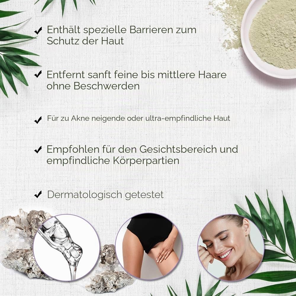 Satin Smooth Enthaarung Creme (Ultra Sensitive Zinc Oxide Wax), 1er Pack (1 x 1 Stück)