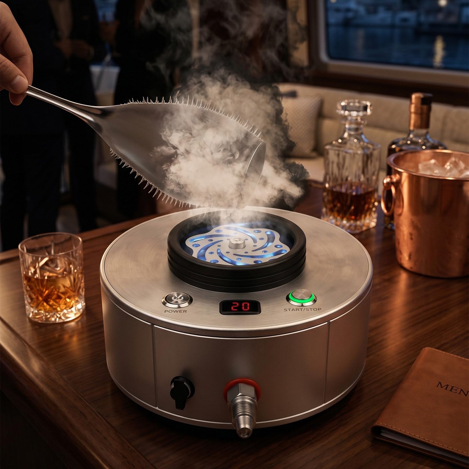 Refrigeratore per Bicchieri Professionale – Congelatore Rapido Istantaneo per Bevande | Attivazione One-Touch – Ideale per Hotel, Lounge, Catering, Eventi, Home Bar E Servizio Bevande